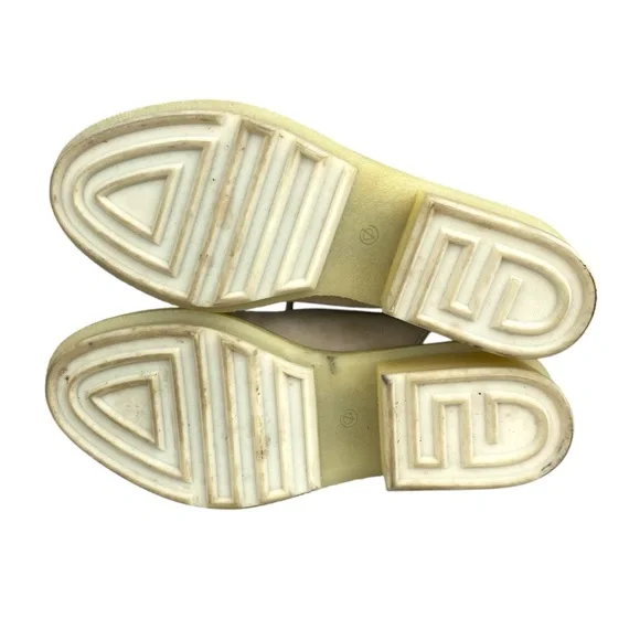 Phillip Lim Open-Toe Platform Chunky Sandal Lace-Up Ivory Beige Leather Boho - Picture 7 of 10